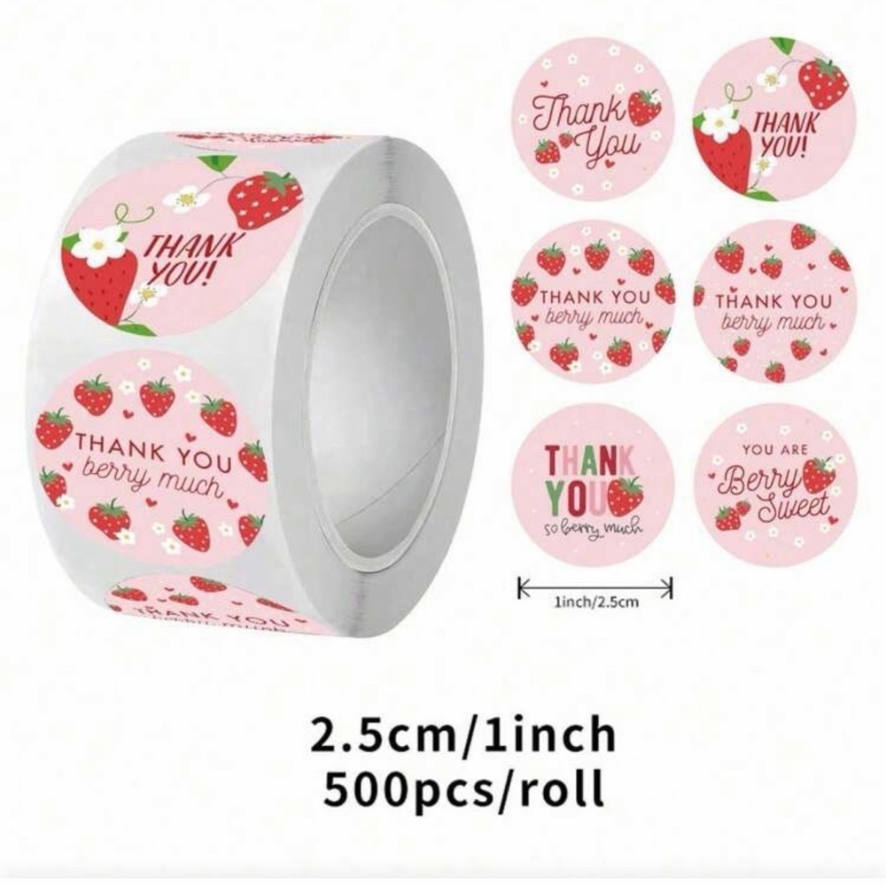 500pc Sticker Roll — Pick Your Design - Picture 2 of 10